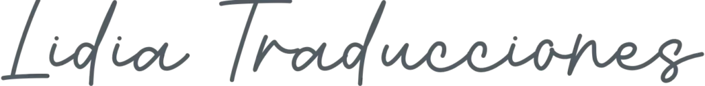 Logotipo Lidia Traducciones Negro